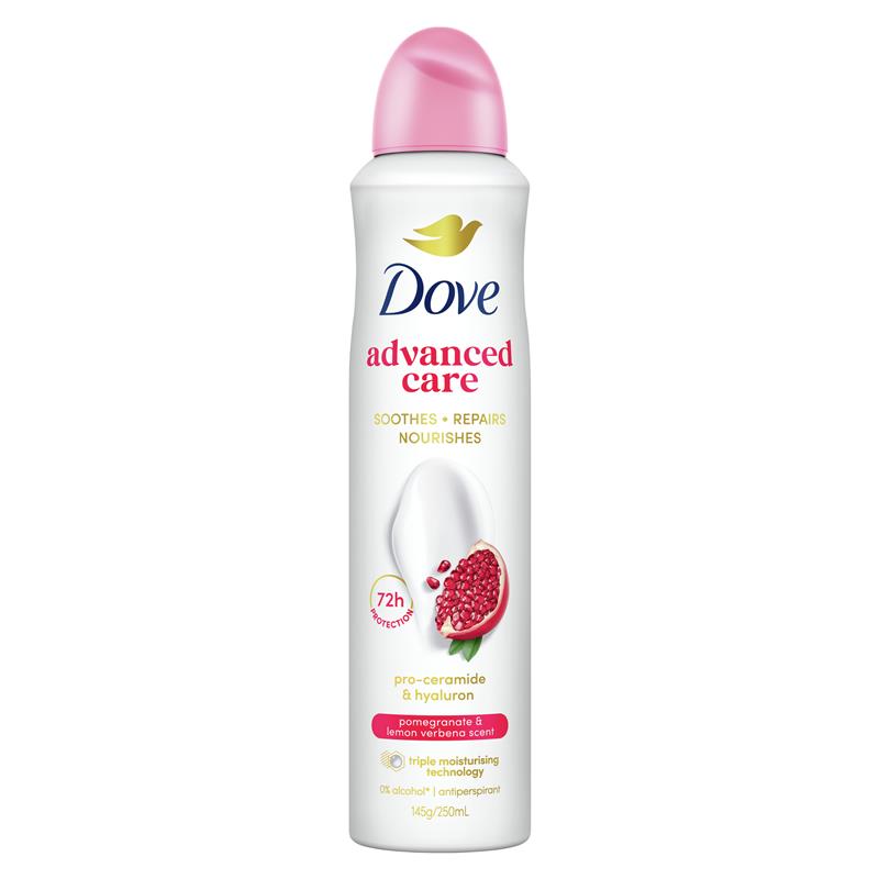 Dove Women Advanced Care Antiperspirant Aerosol Pomegranate & Lemon Verbena 250ml