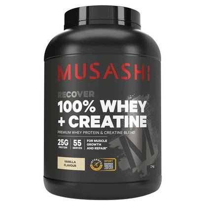 Musashi 100% Whey + Creatine Vanilla 2kg