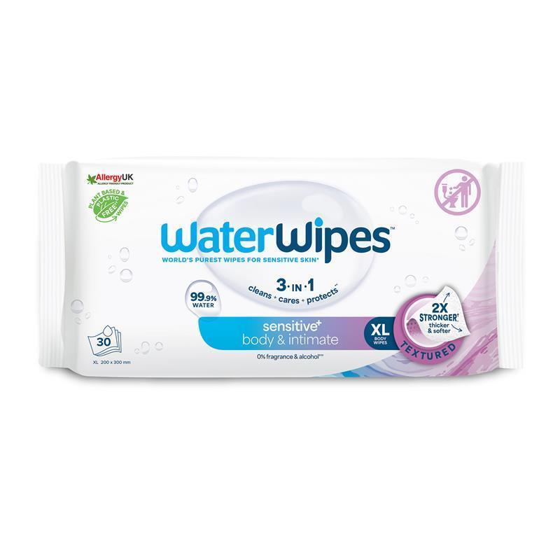 WaterWipes Adult Care Sensitive Intimate Wipes 30 pack