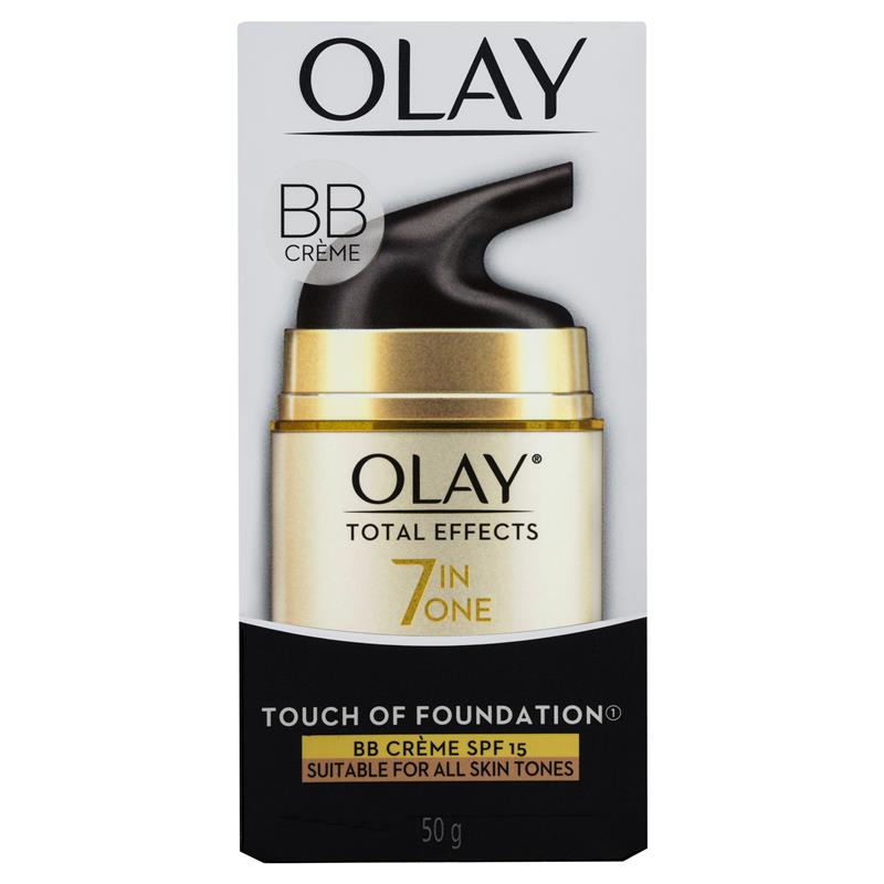 Olay Total Effects 7 in One Touch of Foundation Face Cream BB Crème SPF 15 50g