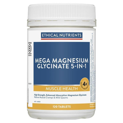 Ethical Nutrients Mega Magnesium Glycinate 5-in-1 120 Tablets