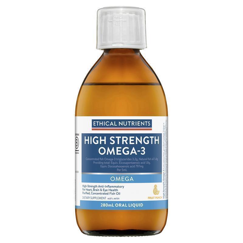 Ethical Nutrients High Strength Omega-3 Fruit Punch 280mL Liquid