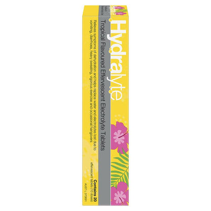 Hydralyte Electrolyte Effervescent Tropical 20 Tablets
