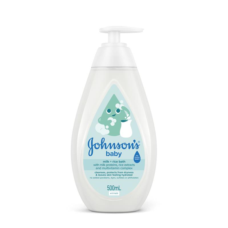 Johnsons Baby Bath Milk & Rice 500mL