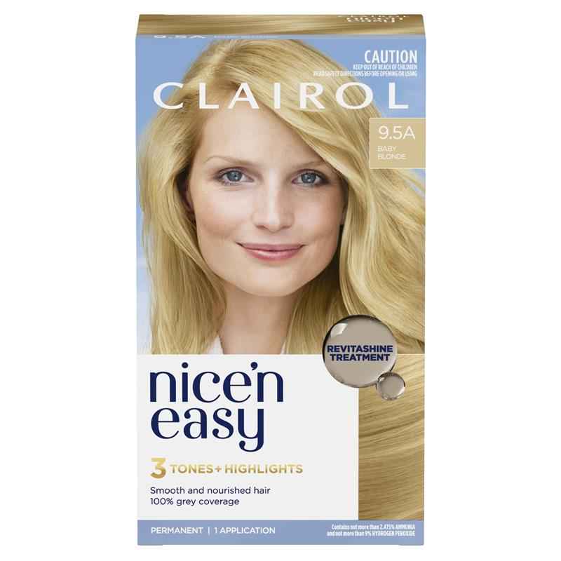 Clairol Nice N Easy 9.5A Natural Baby Blonde Permanent Hair Colour