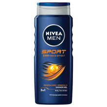 NIVEA MEN Sport 3-IN-1 Shower Gel Body Wash 500ml - GimmeNow