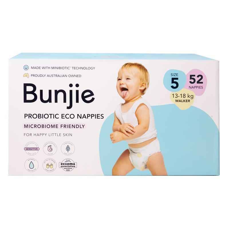Bunjie Nappies Jumbo Size 5 Walker 52 Pack
