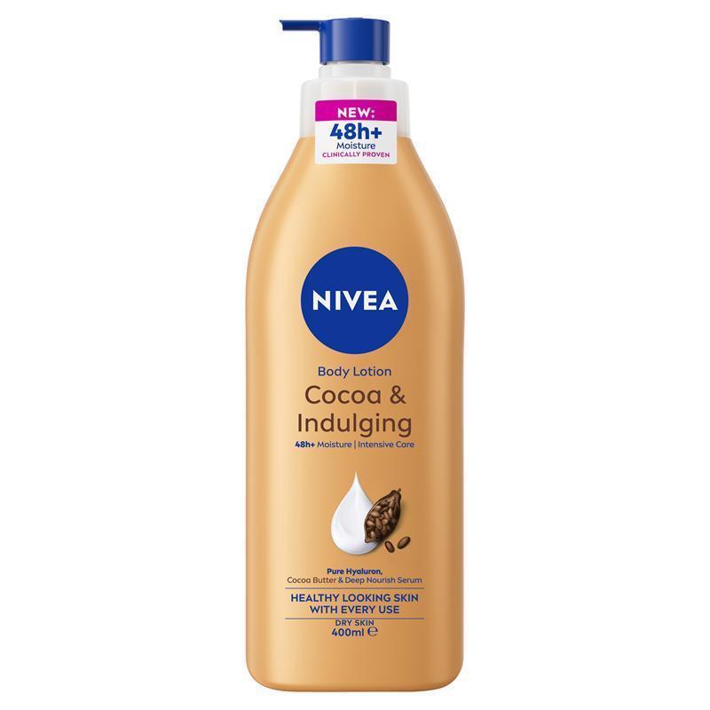 NIVEA Cocoa & Indulging Body Lotion Moisturiser 48H Hydration 400ml - GimmeNow