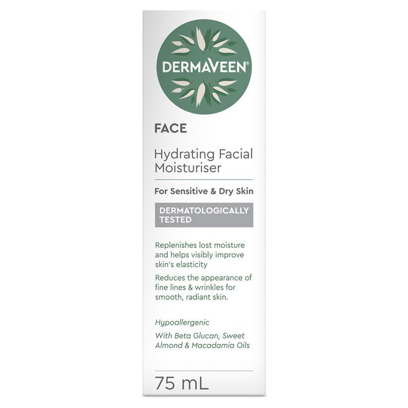 DermaVeen Face Hydrating Moisturiser 75ml
