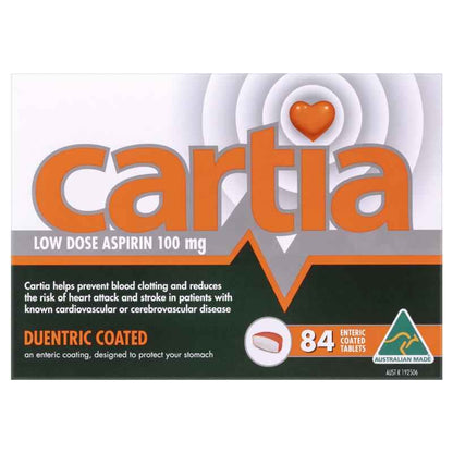 Cartia 100mg Tablets 84