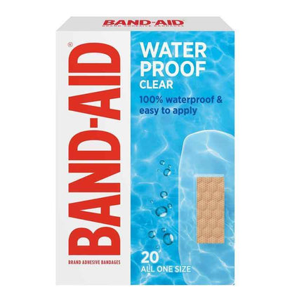 Band-Aid Waterproof Clear Regular 20