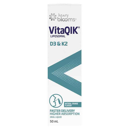 Henry Blooms VitaQIK Vitamin D3 & K2 50ml Oral Spray
