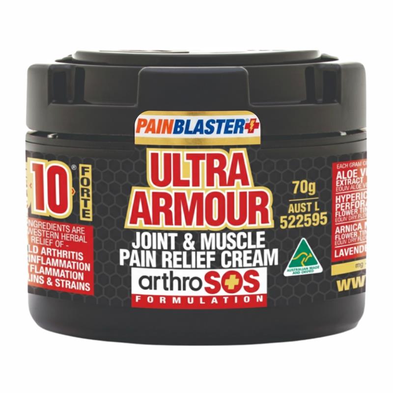 Pain Blaster Ultra Armour Joint & Muscle Pain Relief Cream Phys10 70g By Athelite