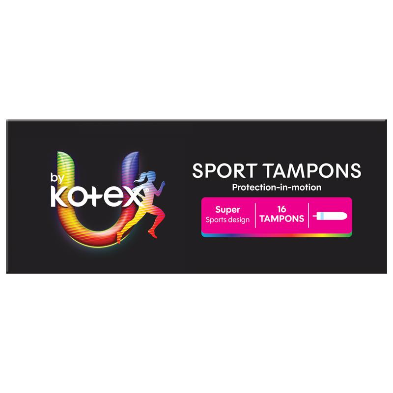 U by Kotex Sport Tampons Super 16 Pack