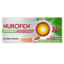 Nurofen Zavance Fast Pain Relief Liquid Capsules 200mg Ibuprofen 20 pack