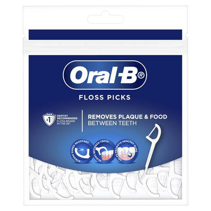 Oral B Floss Picks Non-flavoured 75 Pack