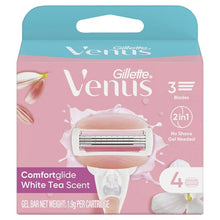 Gillette Venus Comfort Glide White Tea Blade Refills 4 Pack
