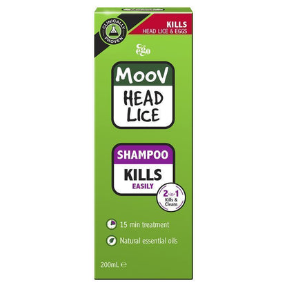 Moov Head Lice Shampoo 200Ml - Lice/Nits