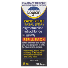 Logicin Nasal Spray Refill 18mL - GimmeNow