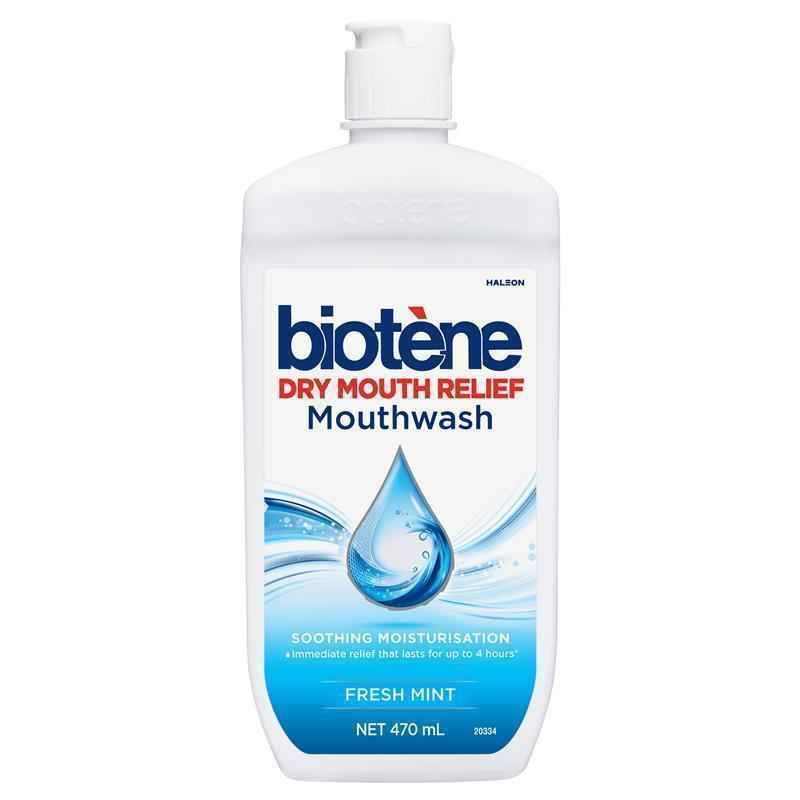 Biotene Dry Mouth Relief Mouthwash Fresh Mint 470mL