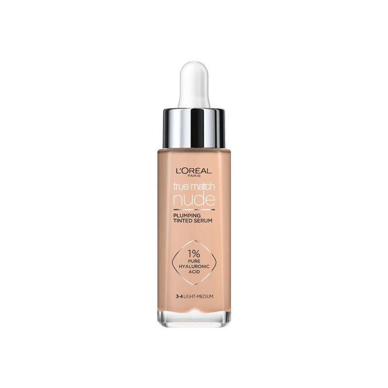 L'Oreal Paris True Match Nude Plumping Tinted Serum 3-4 Light Medium