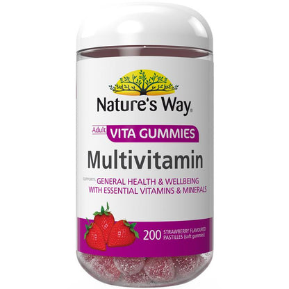 Nature's Way Adult Vita Gummies Multivitamin 200 Gummies Exclusive Size