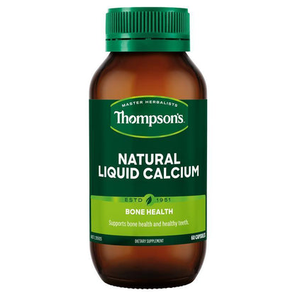 Thompson's Natural Liquid Calcium 60 Capsules