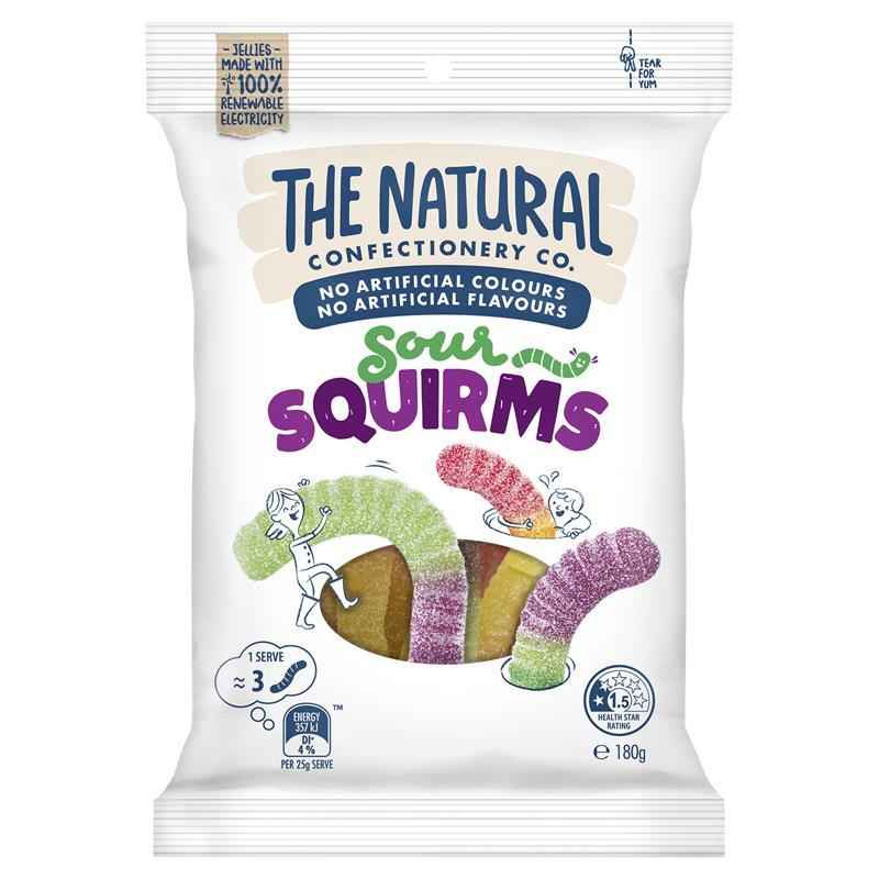 The Natural Confectionery Co. Squirms 180g