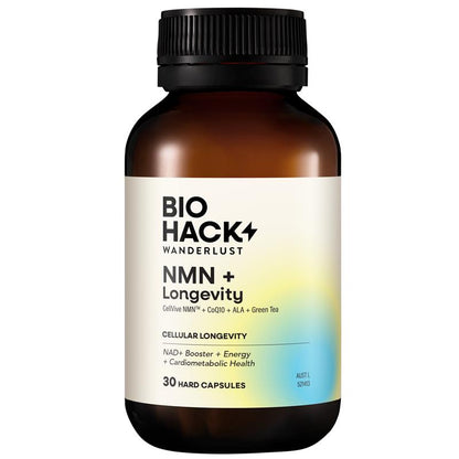BioHack Wanderlust NMN + Longevity 30 Capsules