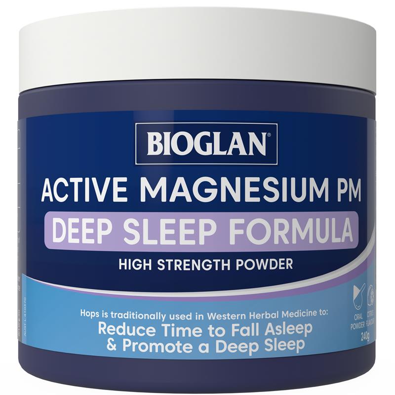 Bioglan Active Magnesium PM Deep Sleep Formula 240g