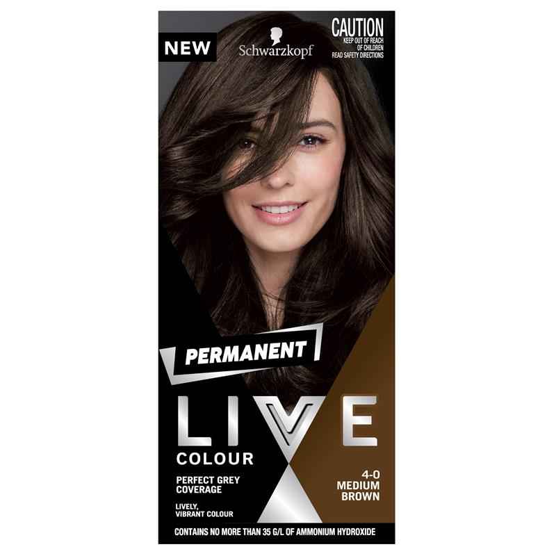 Schwarzkopf Live Colour Permanent 4.0 Medium Brown