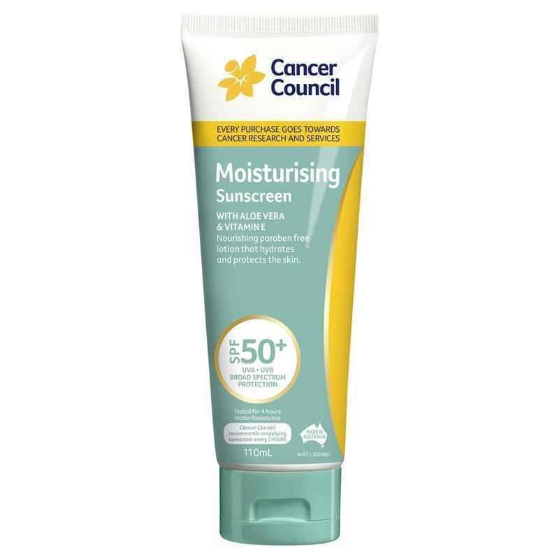 Cancer Council SPF 50+ Moisturising 110ml Tube