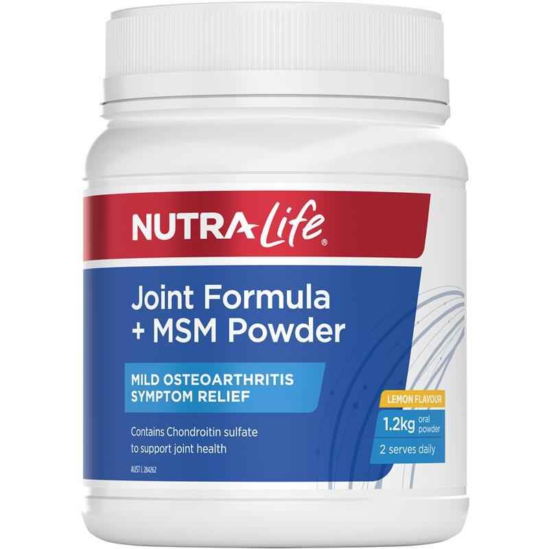 Nutra-Life Joint Formula + Msm Lemon 1.2Kg Exclusive Size
