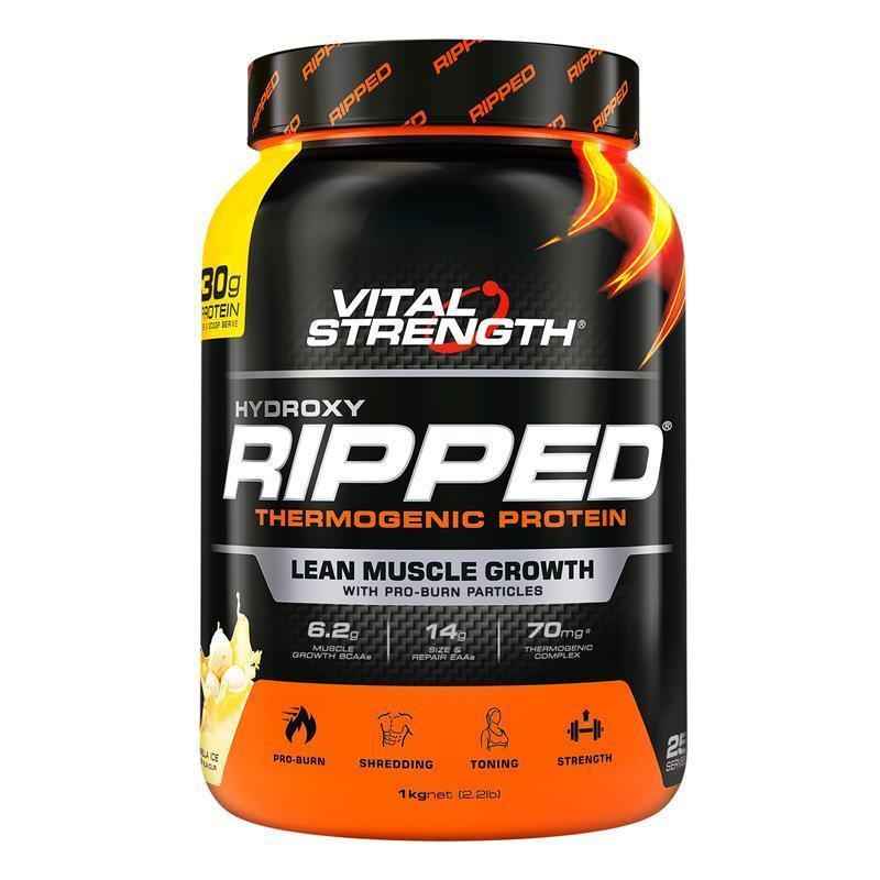 Vital Strength Hydroxy Ripped Thermogenic Protein Powder Vanilla 1kg