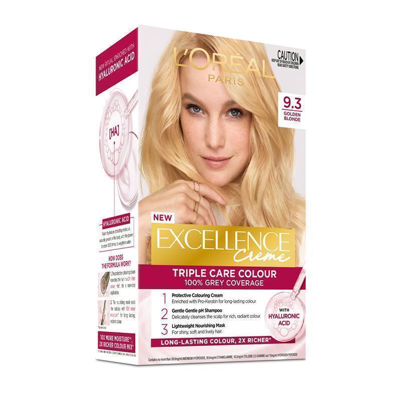 L'Oreal Excellence Creme 9.3 Light Golden Blonde Hair Colour