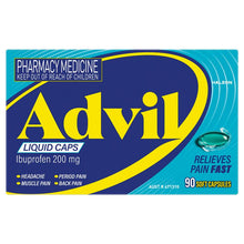 Advil Ibuprofen Pain Relief 90 Liquid Capsules