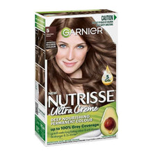Garnier Nutrisse Permanent Hair Colour - 5 Chocolate Brown (Enriched with 4 Natural Oils)