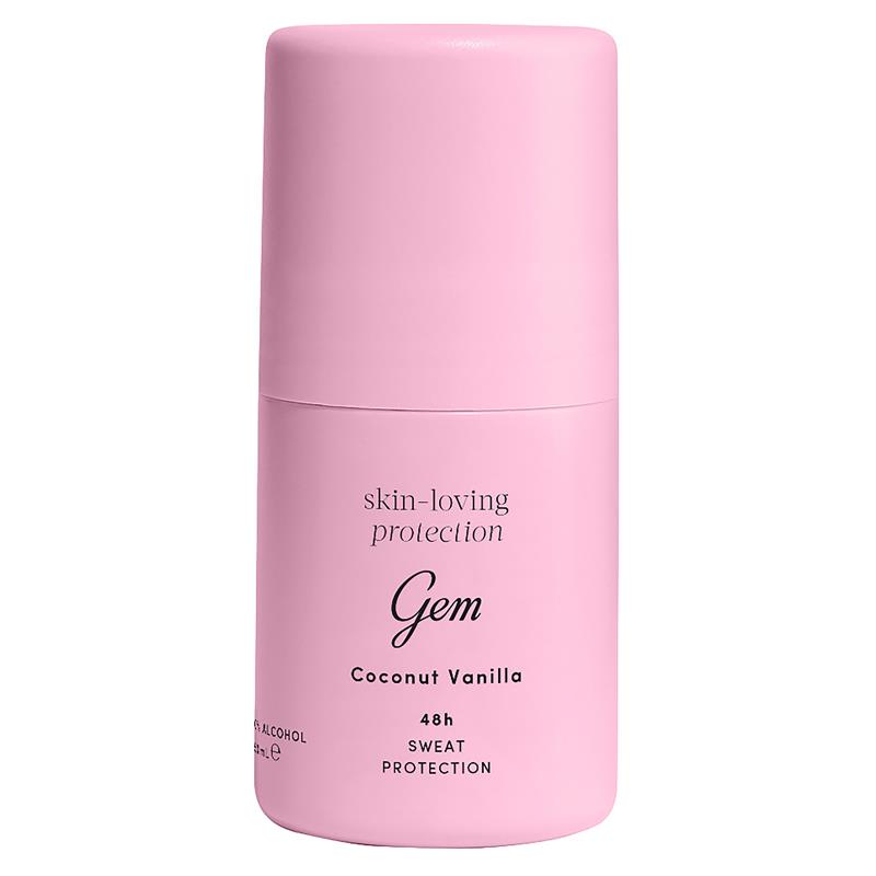 Gem Skin-Loving Antiperspirant Deodorant Roll On Coconut Vanilla 50ml