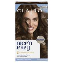 Clairol Nice N Easy 5 Natural Medium Brown Permanent Hair Colour