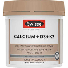 Swisse Ultiboost Calcium+D3+K2 180 Tablets Exclusive