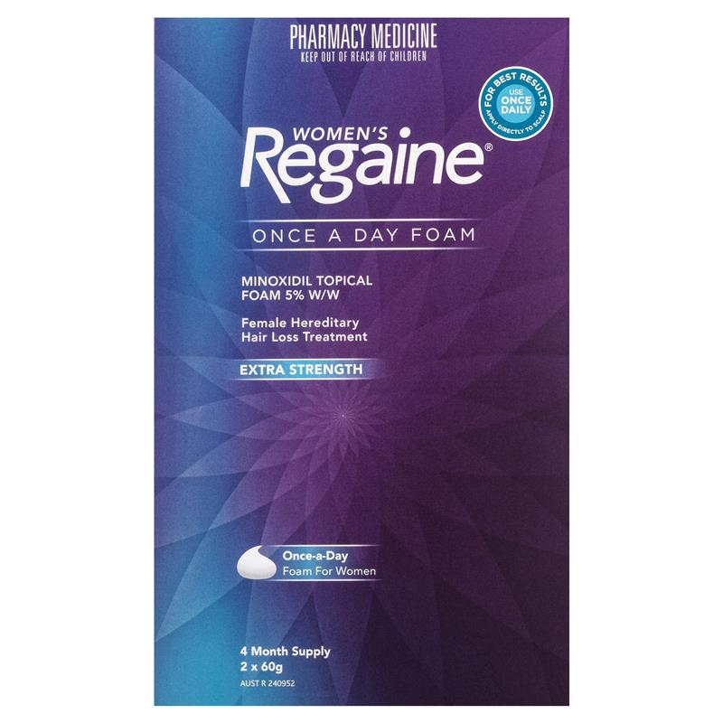 Regaine Women's Extra Strength Minoxidil Foam Hair Regrowth Treatment 2 x 60g