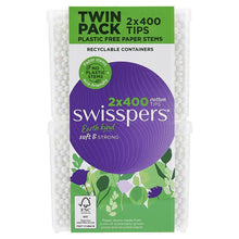Swisspers Earth Kind Cotton Tips With Paper Stems Twin Pack 2x400 Pack