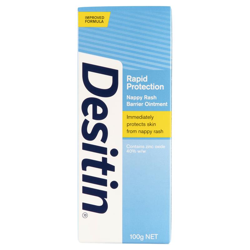 Desitin Rapid Protection Nappy Rash Barrier Ointment 100g