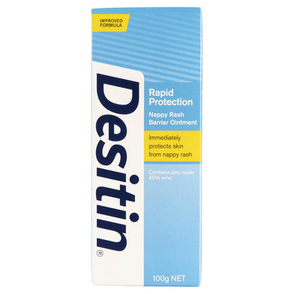 Desitin Rapid Protection Nappy Rash Barrier Ointment 100g
