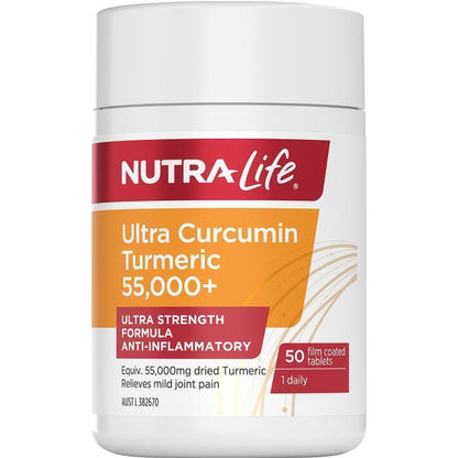 Nutra-Life Ultra Curcumin Turmeric 55000+ 50 Tablets