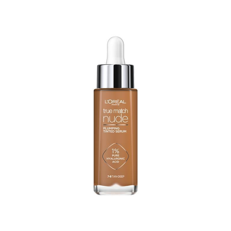 L'Oreal Paris True Match Nude Plumping Tinted Serum Foundation Tan Deep 7-8