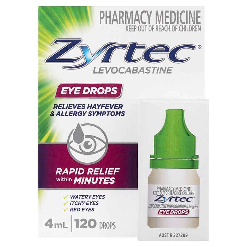 Zyrtec Antihistamine Hayfever & Allergy Eye Drops 4mL