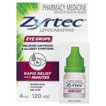 Zyrtec Antihistamine Hayfever & Allergy Eye Drops 4mL