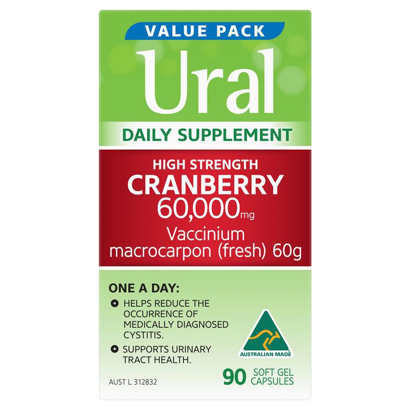 Ural High Strength Cranberry 60000mg 90 Capsules