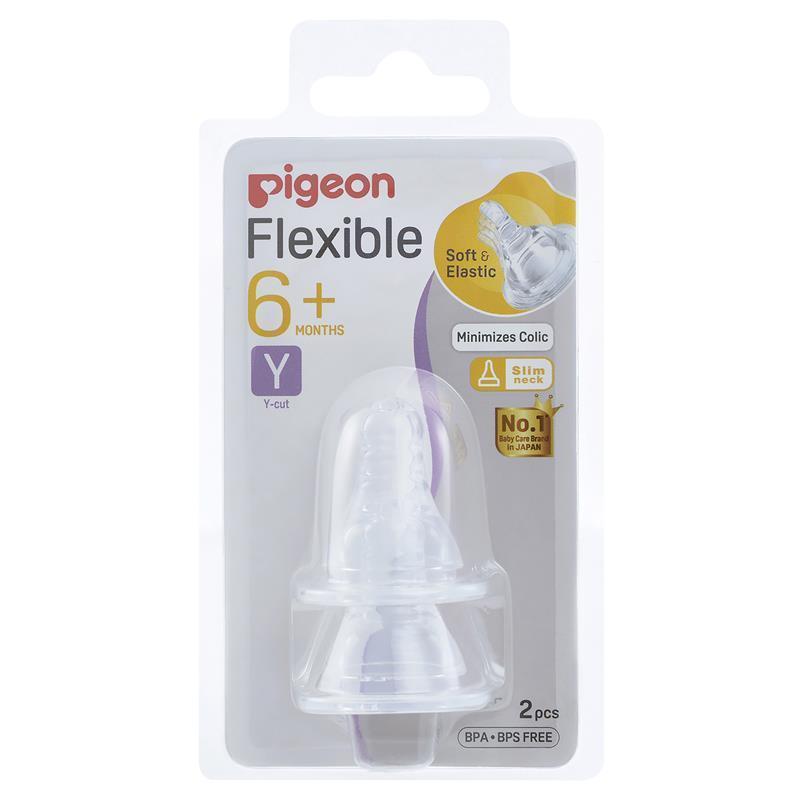 Pigeon Flexible Peristaltic Nipple Y 2 Pack